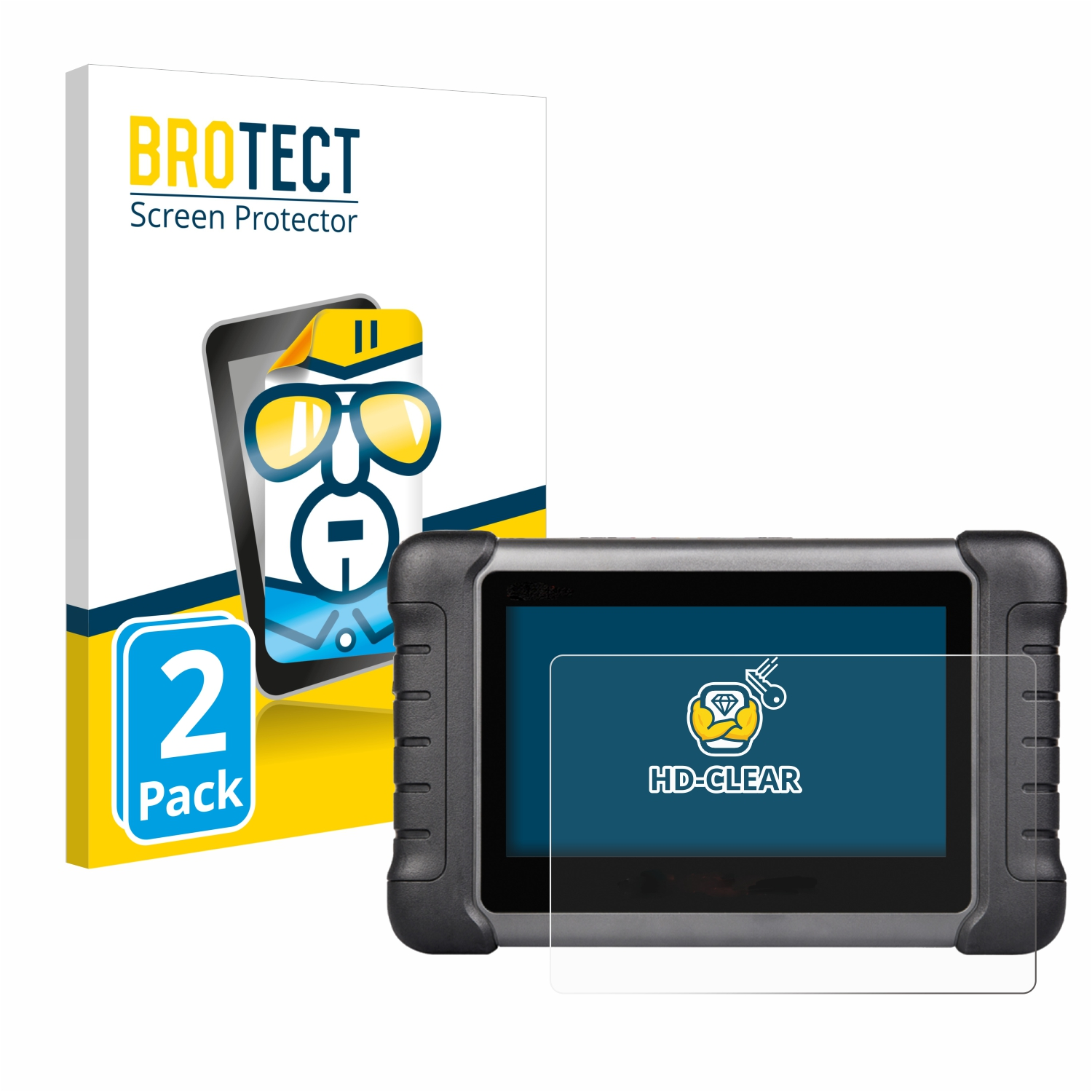 MX808s) BROTECT MaxiCheck Autel 2x Schutzfolie(für klare
