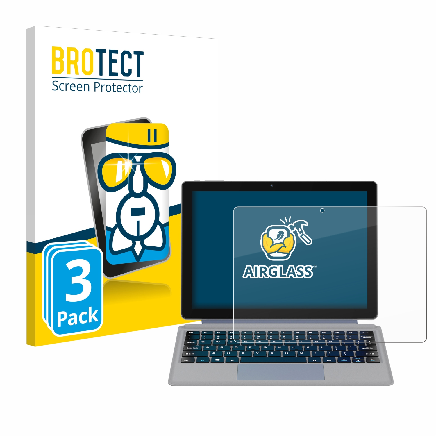 Schutzfolie(für 3x Airglass Pro) iWork BROTECT 20 Alldocube klare