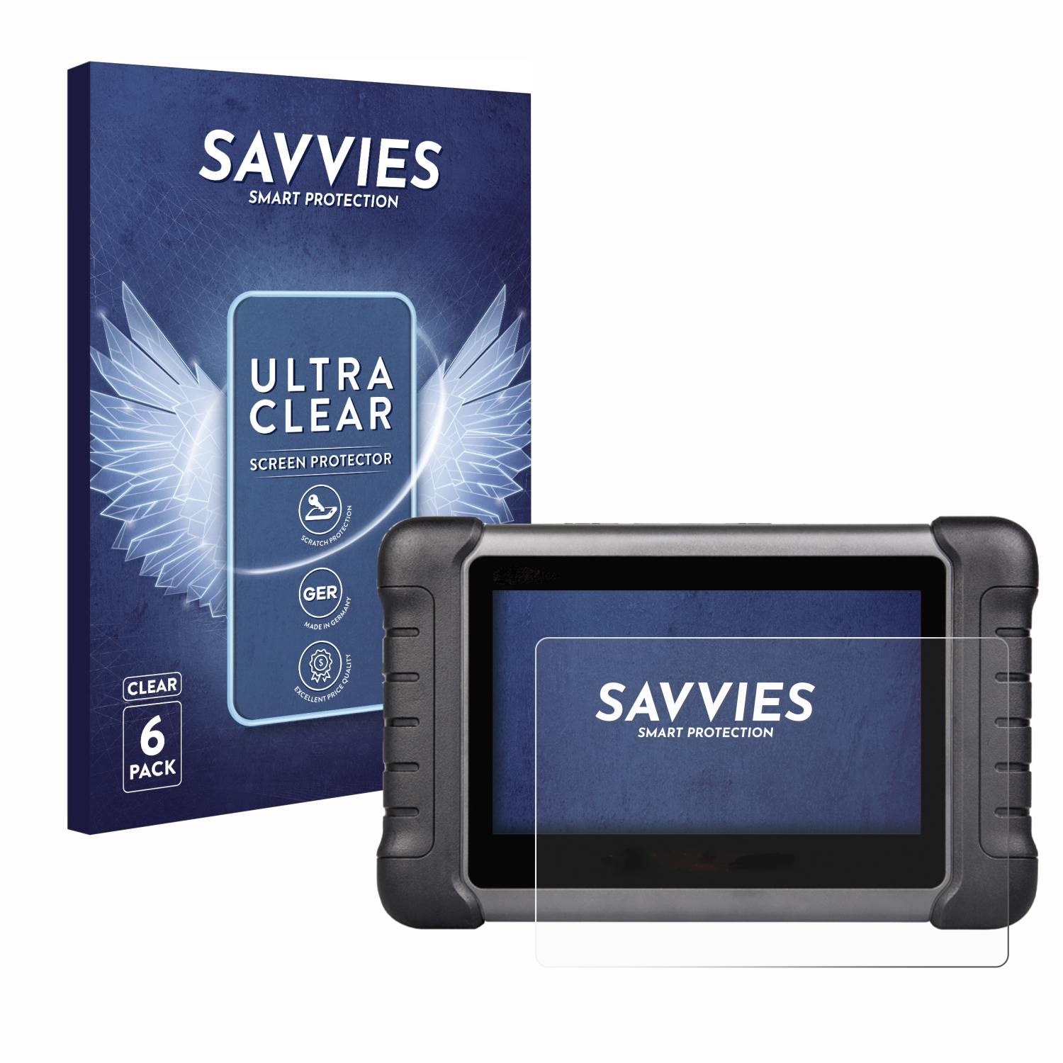 SAVVIES 6x klare Schutzfolie(für Autel MX808s) MaxiCheck