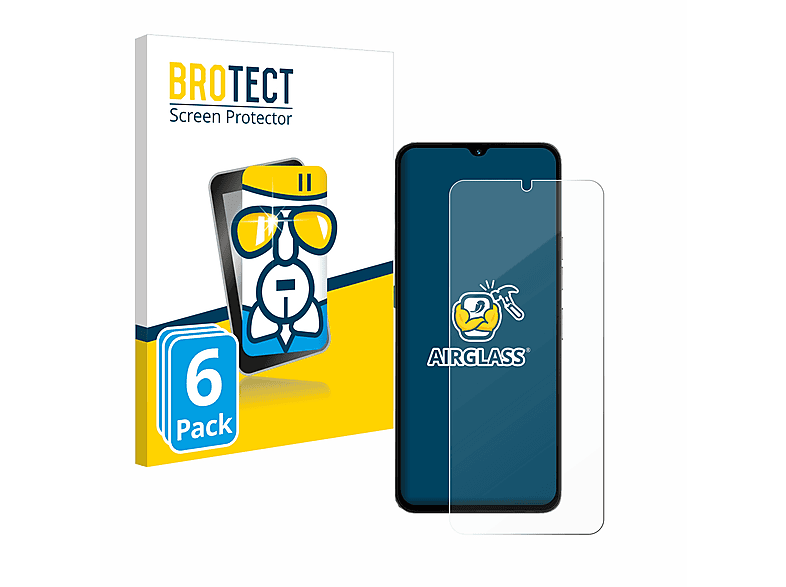 BROTECT 6x Airglass klare Schutzfolie(für Umidigi A15C) | Displayschutzfolien & Gläser