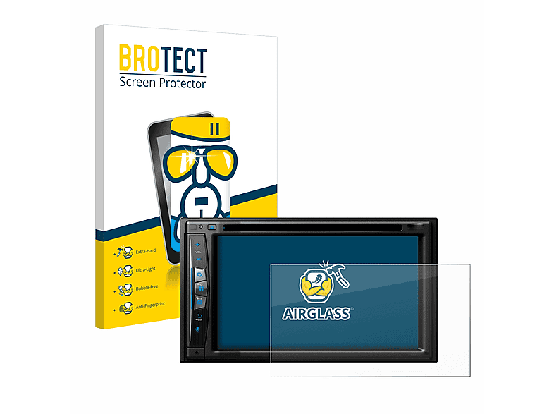 BROTECT Airglass klare Schutzfolie(für Pioneer AVIC-Z710DAB-C)