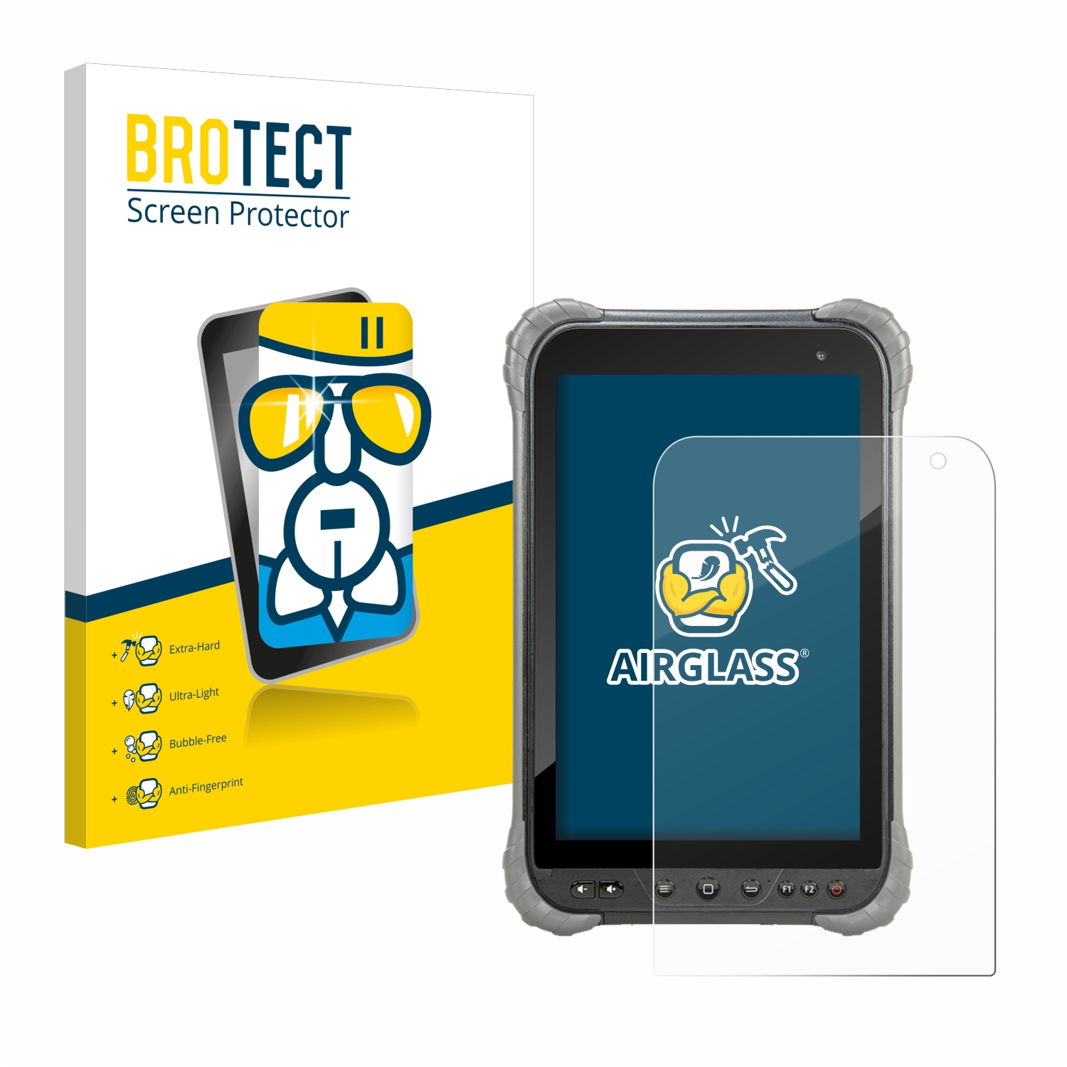 BROTECT Airglass klare Schutzfolie(für Juniper Systems Cedar CT8X2)