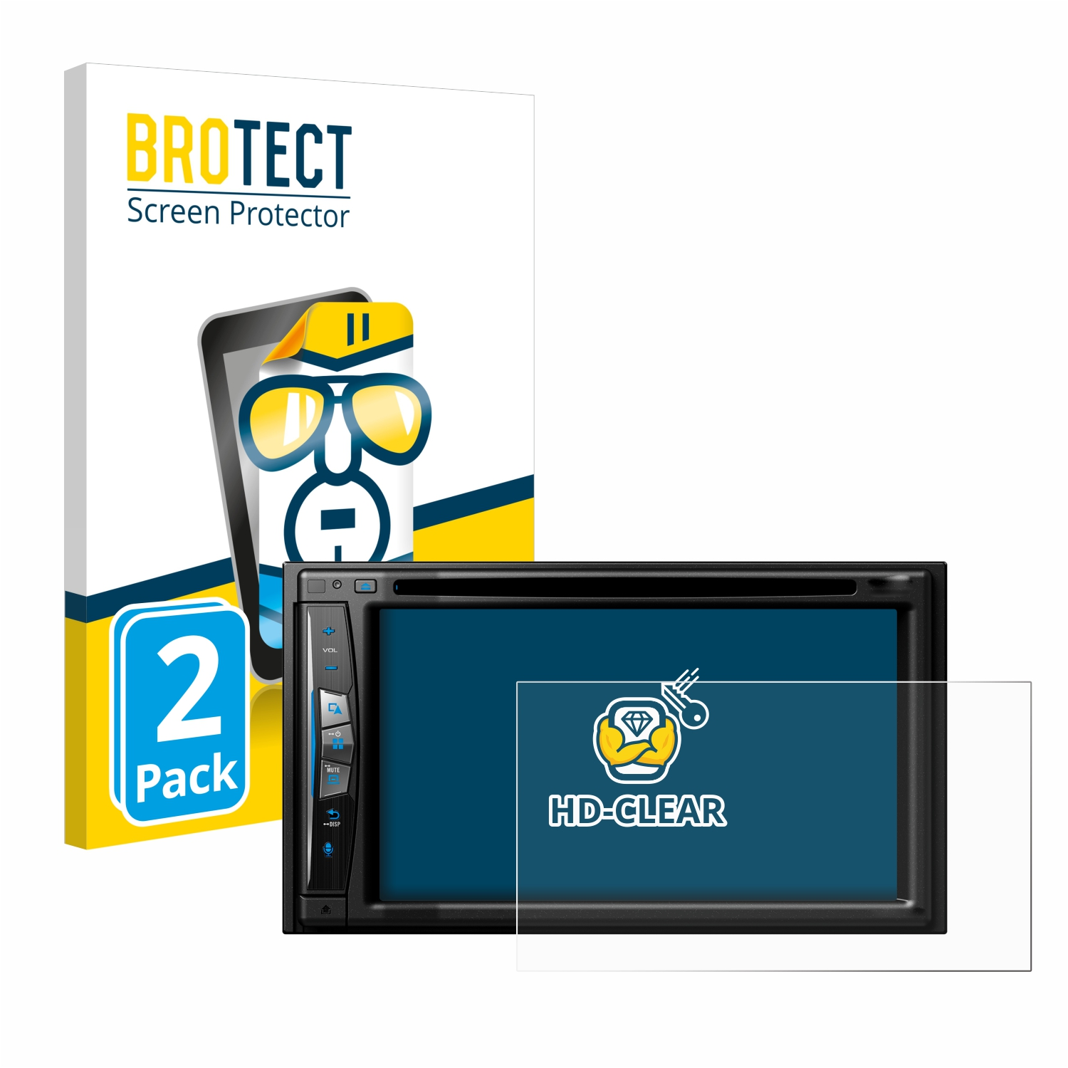 BROTECT 2x Pioneer AVIC-Z710DAB-C) Schutzfolie(für klare