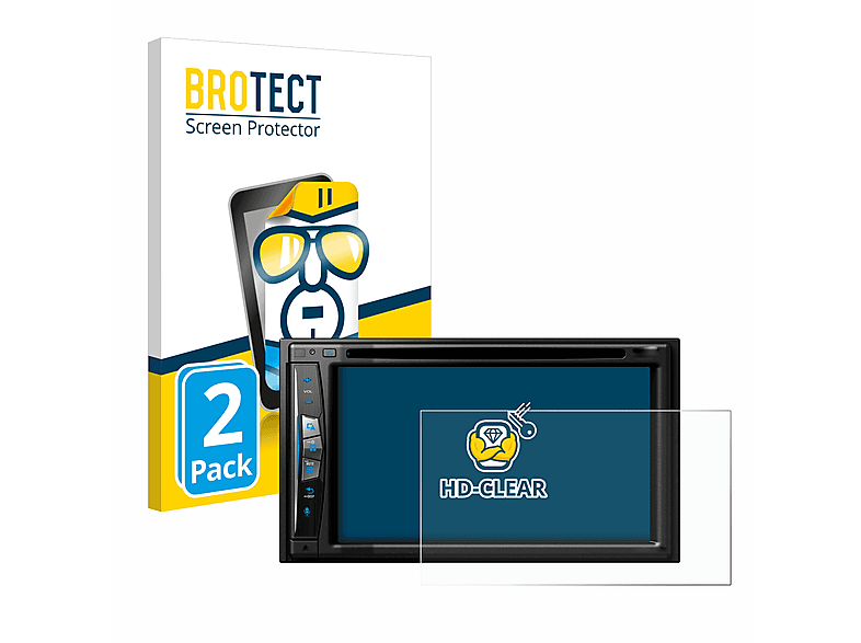 BROTECT 2x Pioneer AVIC-Z710DAB-C) Schutzfolie(für klare