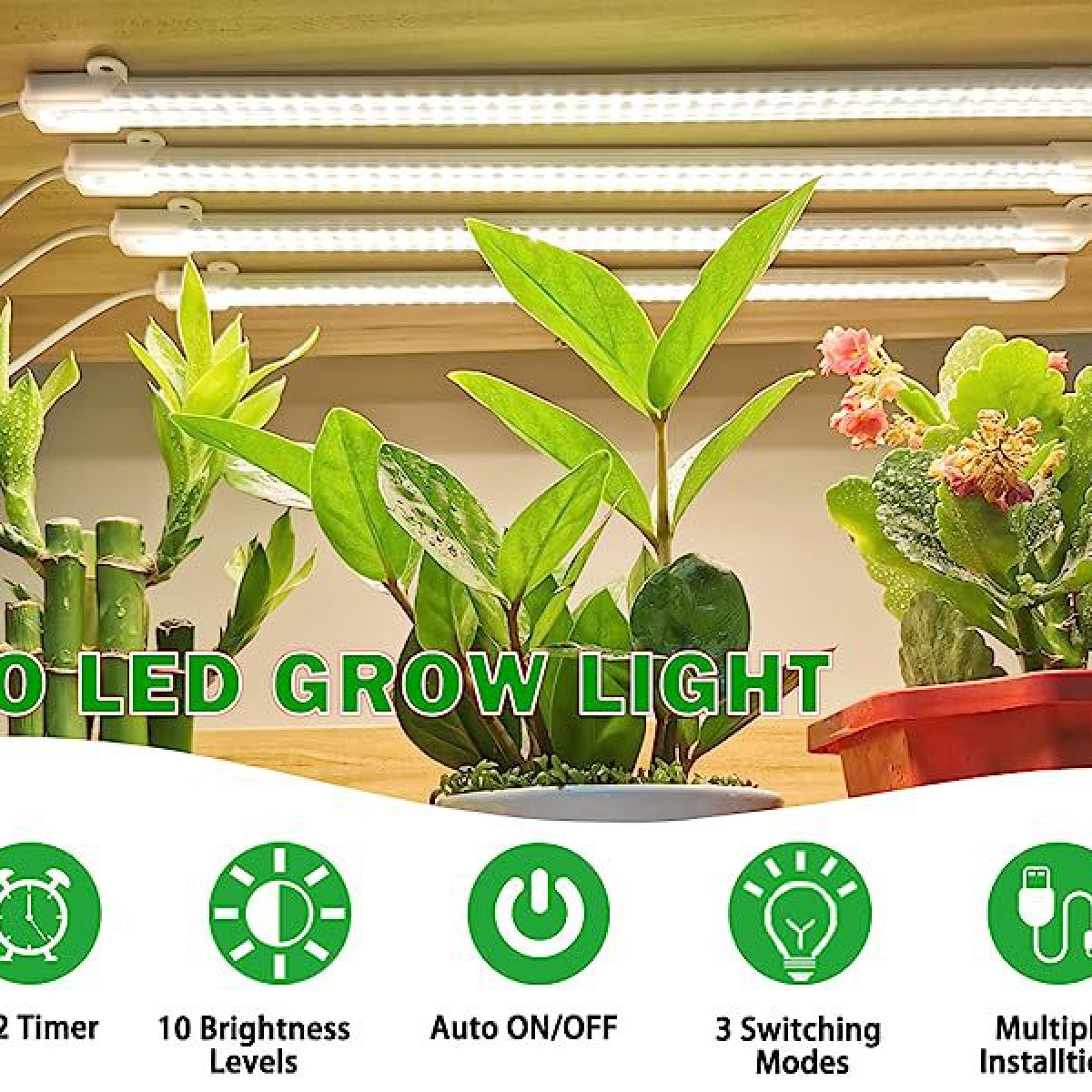 Wachstumslicht mit Vollspektr Zimmerpflanzen, für INF Pflanzenlicht Pflanzenbeleuchtung,