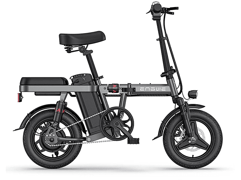 ENGWE T14 EU Citybike (Laufradgröße: 14 Zoll, Erwachsene-Rad, 480 Wh, Grau)