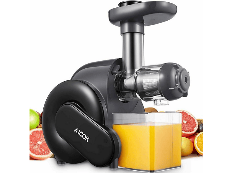 AICOK Saftpresse SlowJuicer Entsafter 150 Watt, Schwarz MediaMarkt