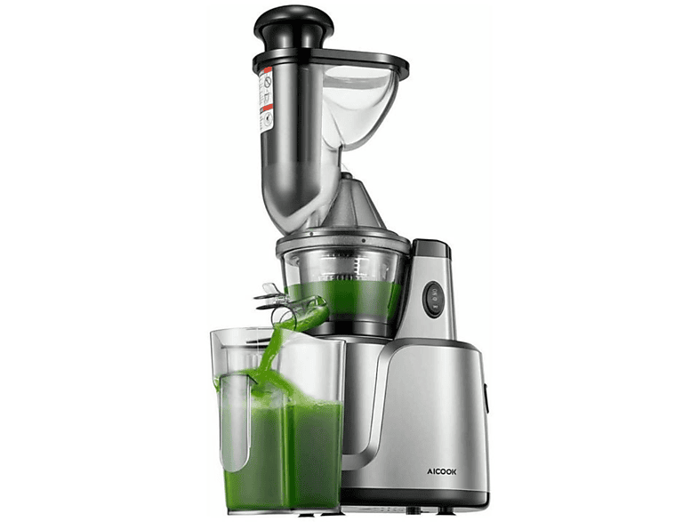 AICOOK Saftpresse Slow Juicer Entsafter 150 Watt, Silber MediaMarkt