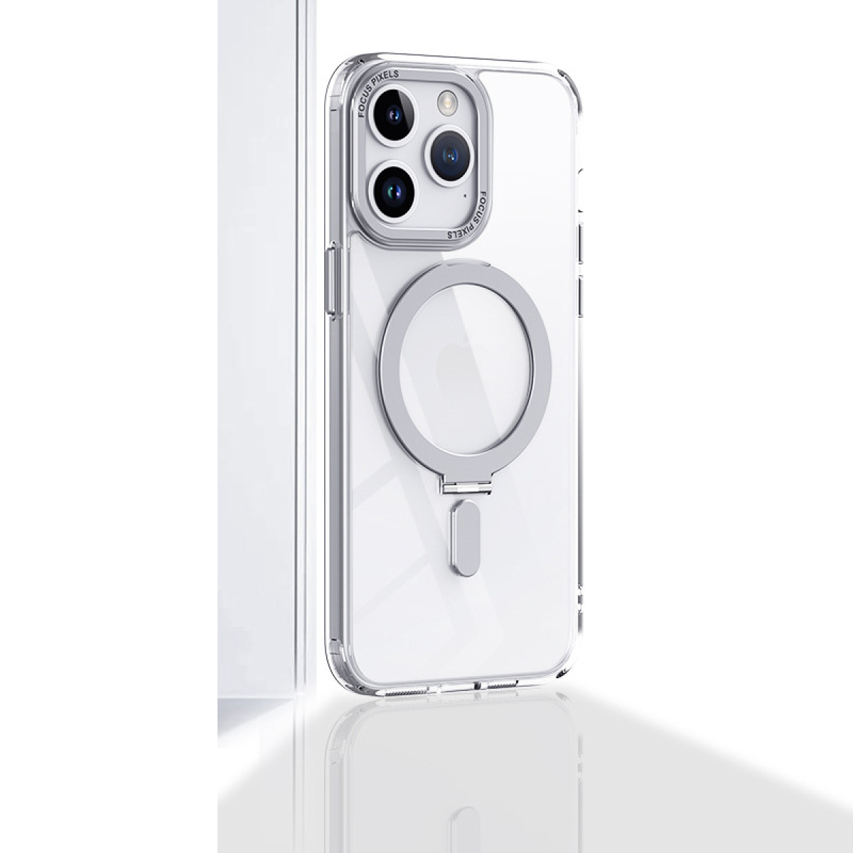 INF Magnetische Schutzhülle mit unsichtbarem Splitter Reisekoffer, Ständer, kompatibel 14/14 14 iPhon, iPhone, Pro/ Plus, mit