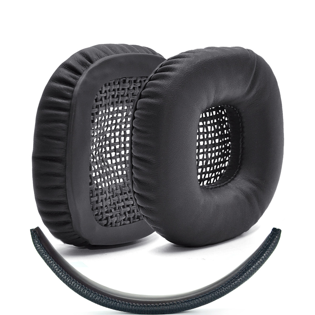 Schwarz für Kopfhörer-Ohrpolster passend für: Kopfbügel aus Paar Marshall und INF PU-Leder Ohrpolster 1 Marshall Full Ma Cover