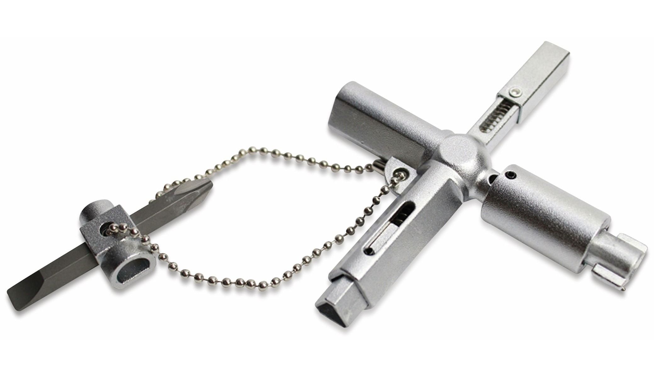 ABSINA Universal-Schaltschrank-Schlüssel X Key Plus 1002 Schlüssel, silber