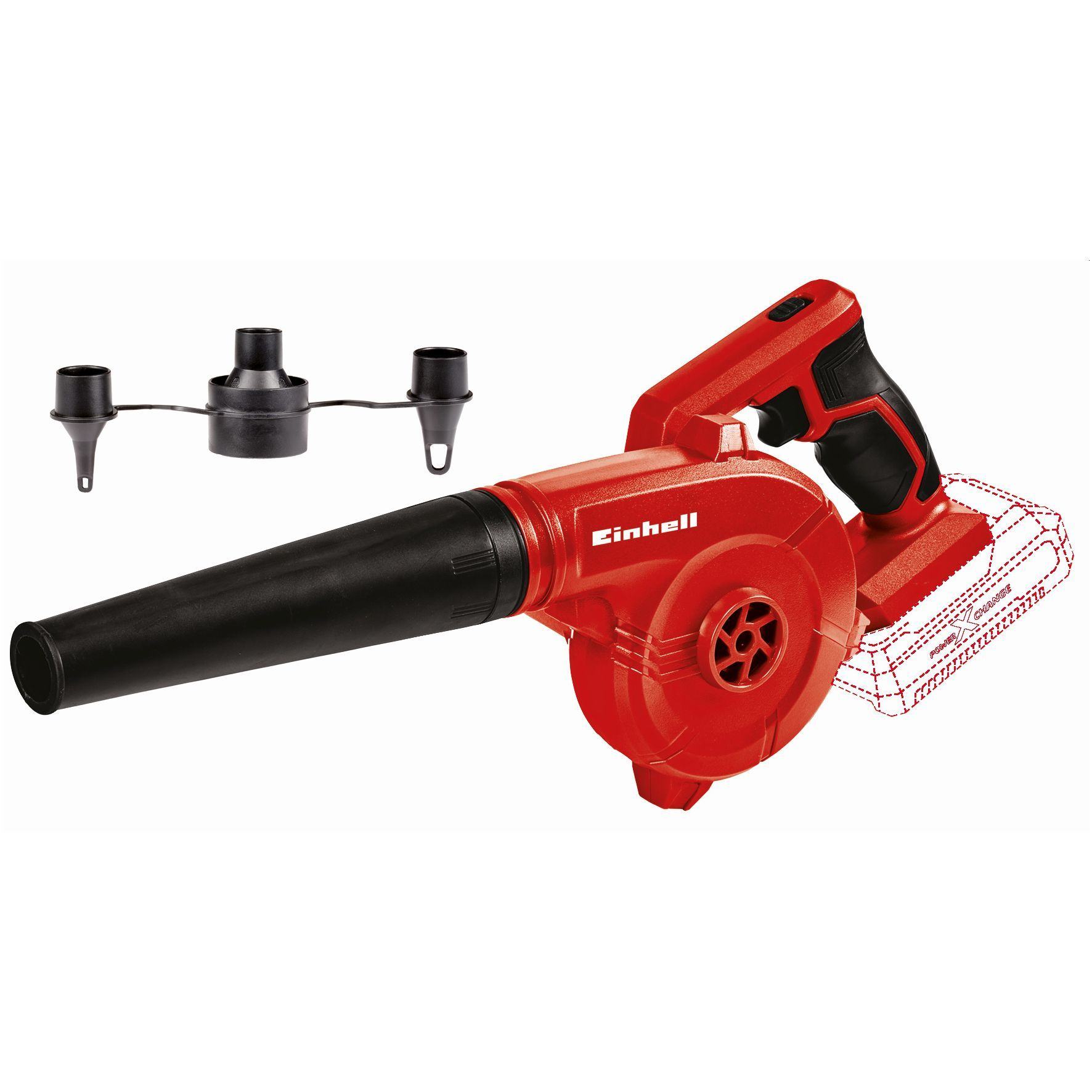 EINHELL TE-CB 18/180 Li-Solo Akku-Bläser Rot | MediaMarkt