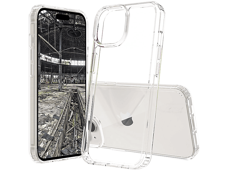 JT BERLIN Pankow transparent 15 Plus, iPhone Backcover, Apple, Clear