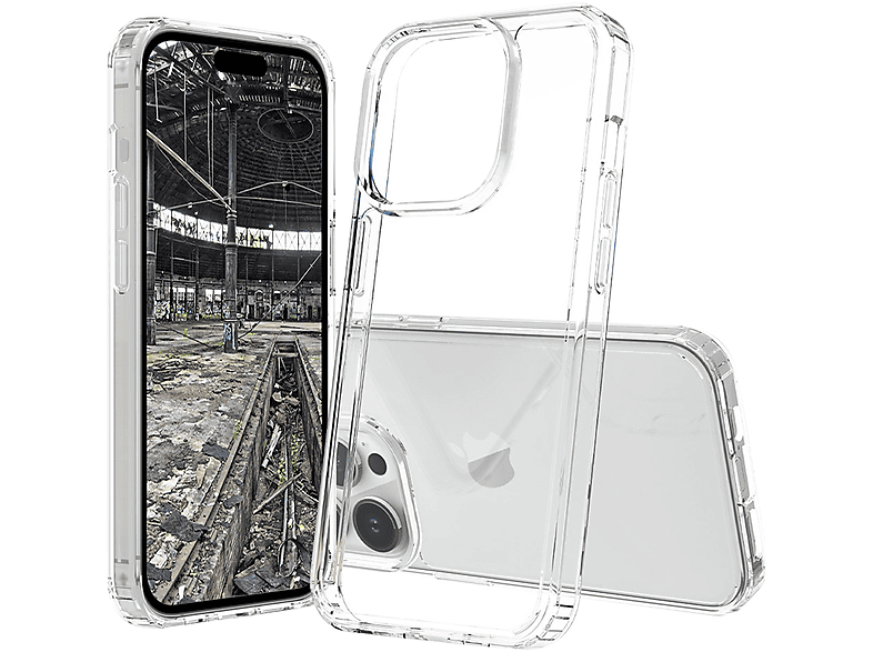 JT BERLIN transparent Pankow iPhone Pro 15 Max, Clear Backcover, MagSafe, Apple