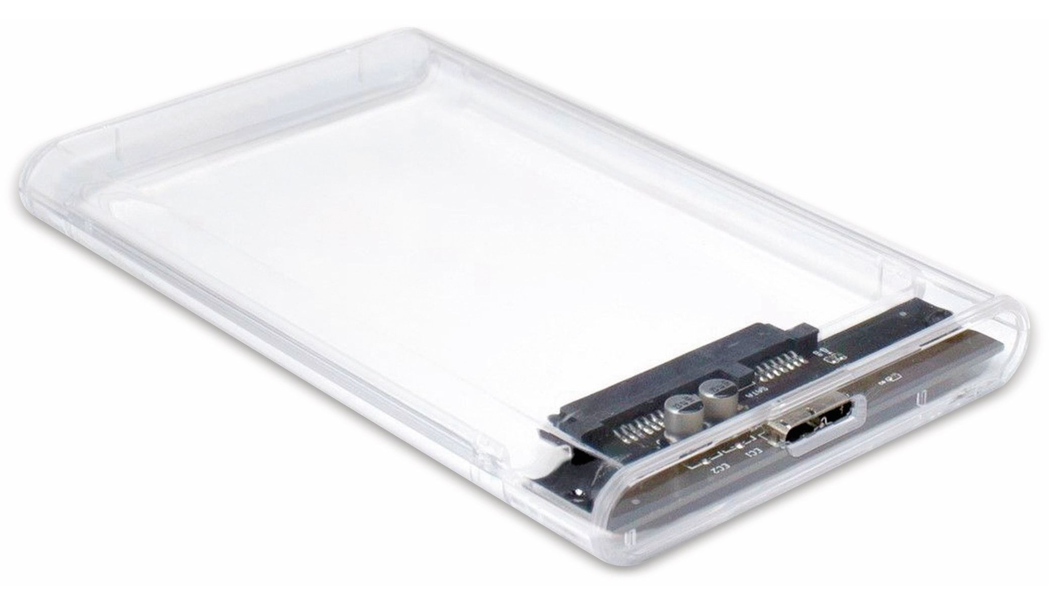 INTER-TECH HDD-Case INTER-TECH Festplattengehäuse USB transparent 2,5\