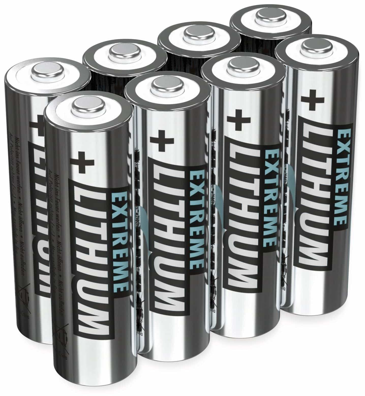 ANSMANN ANSMANN 1512-0012 Lithium Batterie Mignon 8er-Pack Strom / AA, Batterien Energie Batterien