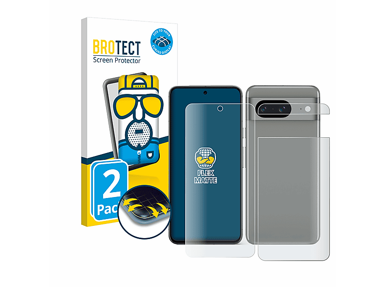 Brotect Flex Matte (2 Pz): Pellicola Opaca 3D Full Cover Per LG Velvet, Anti-impronte