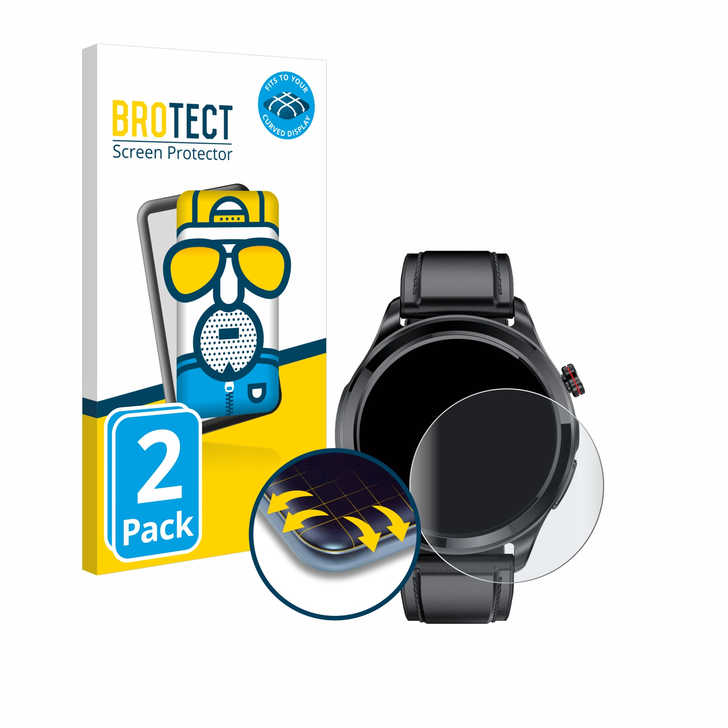 BROTECT 2x Flex Kardena matt Pro Curved Full-Cover 3) 3D Care Schutzfolie(für