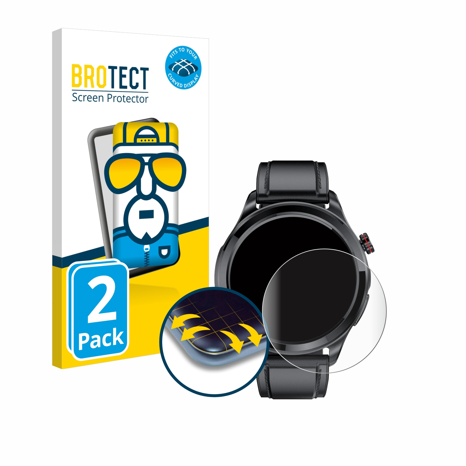 BROTECT 2x Flex Full-Cover Pro 3D Kardena Schutzfolie(für 3) Curved Care