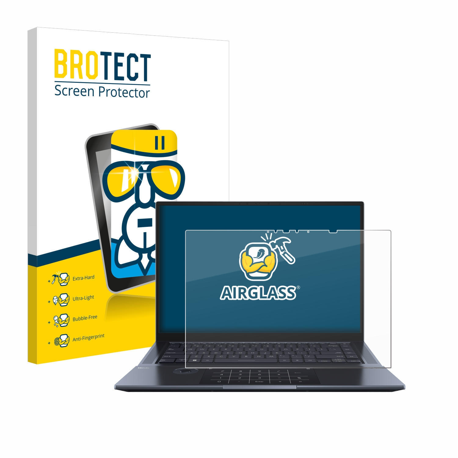 BROTECT Schutzfolie(für klare ASUS OLED) ZenBook Pro Airglass 16X