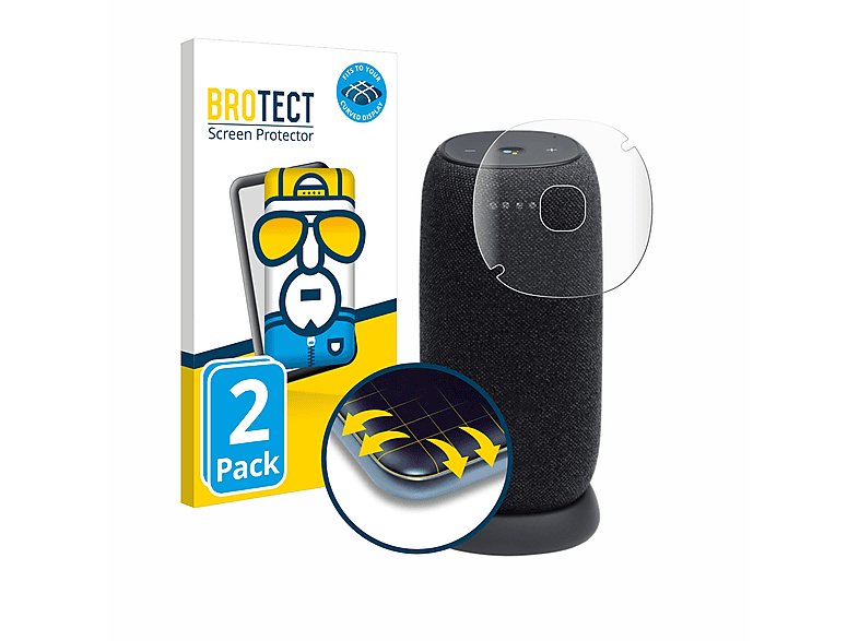 BROTECT 2x Flex Full-Cover 3D Portable) JBL Curved Schutzfolie(für Link