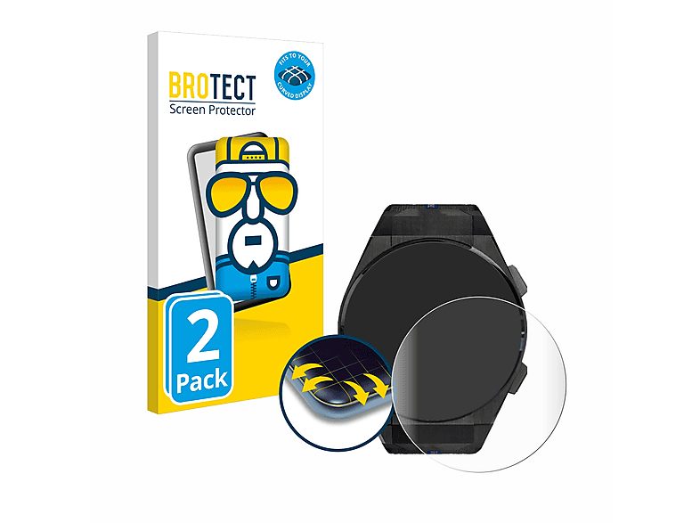 BROTECT 2x Flex Full-Cover 3D Curved Schutzfolie(für Bugatti Ceramique Titane Edition)