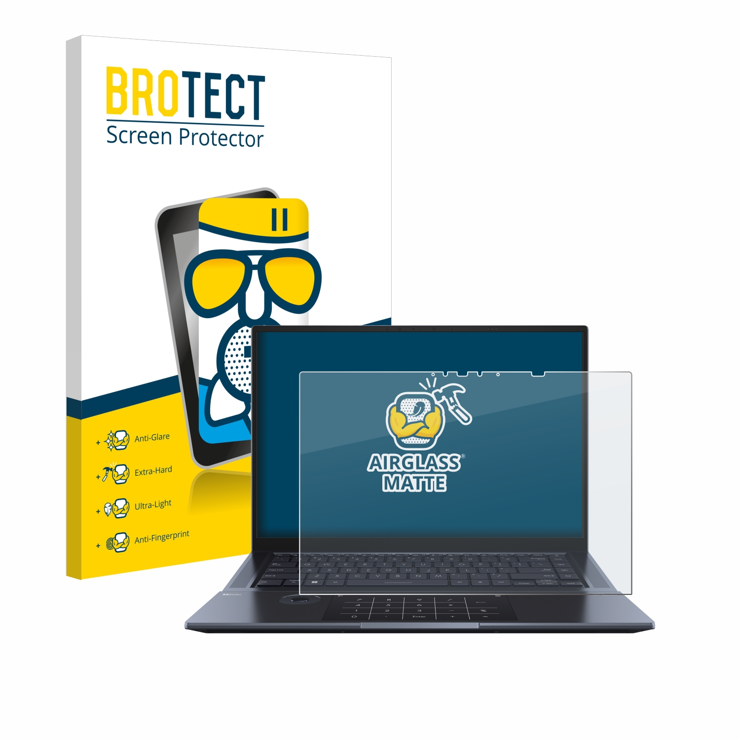16X ASUS BROTECT Airglass Pro ZenBook OLED) Schutzfolie(für matte