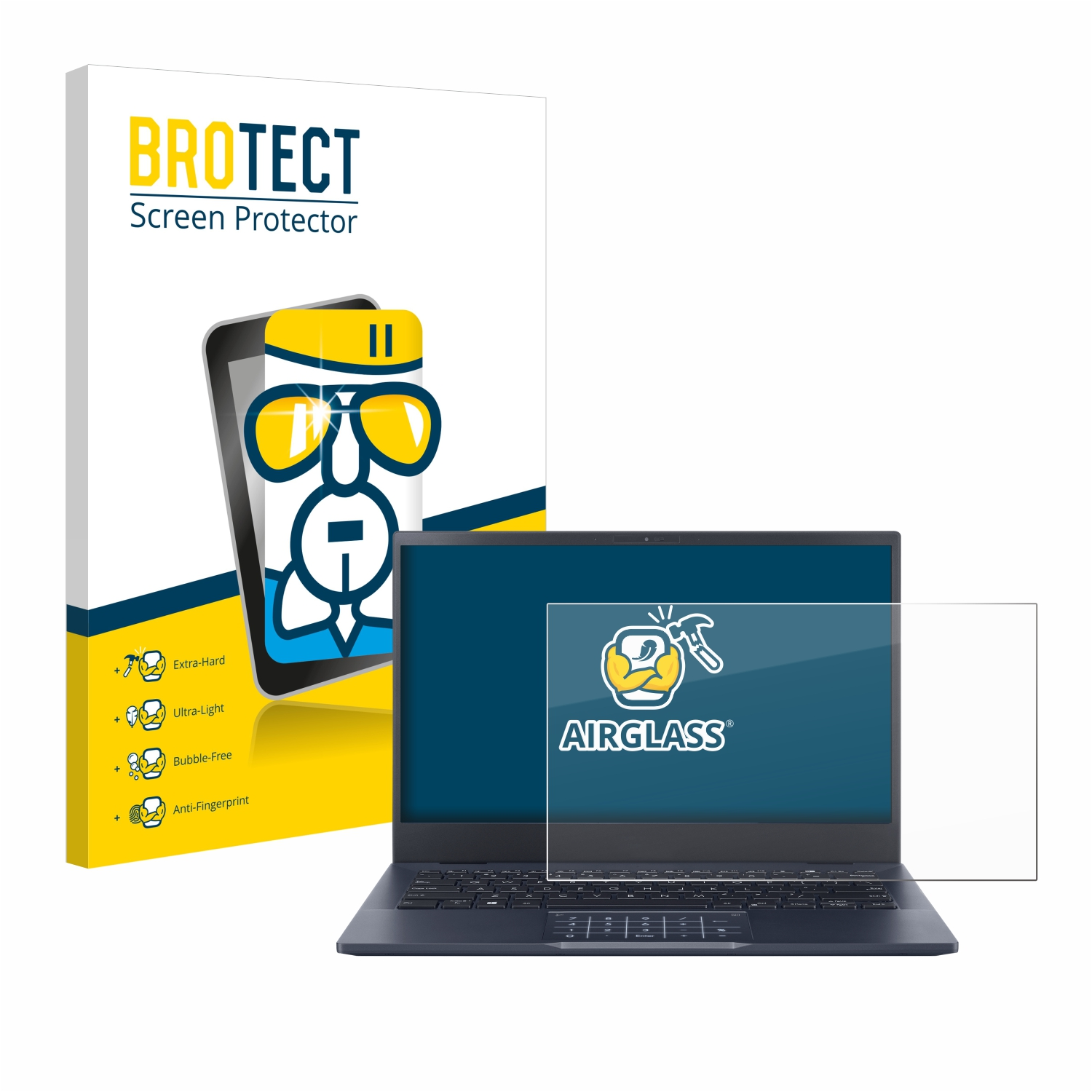 BROTECT Airglass klare B5 B5302C) ExpertBook Schutzfolie(für OLED ASUS