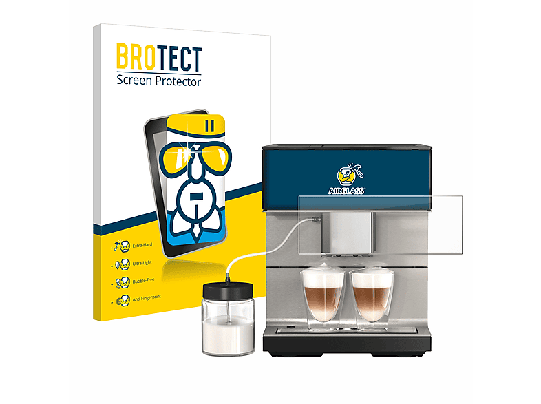 BROTECT Airglass klare Schutzfolie(für Miele CM 7550 CoffeePassion)