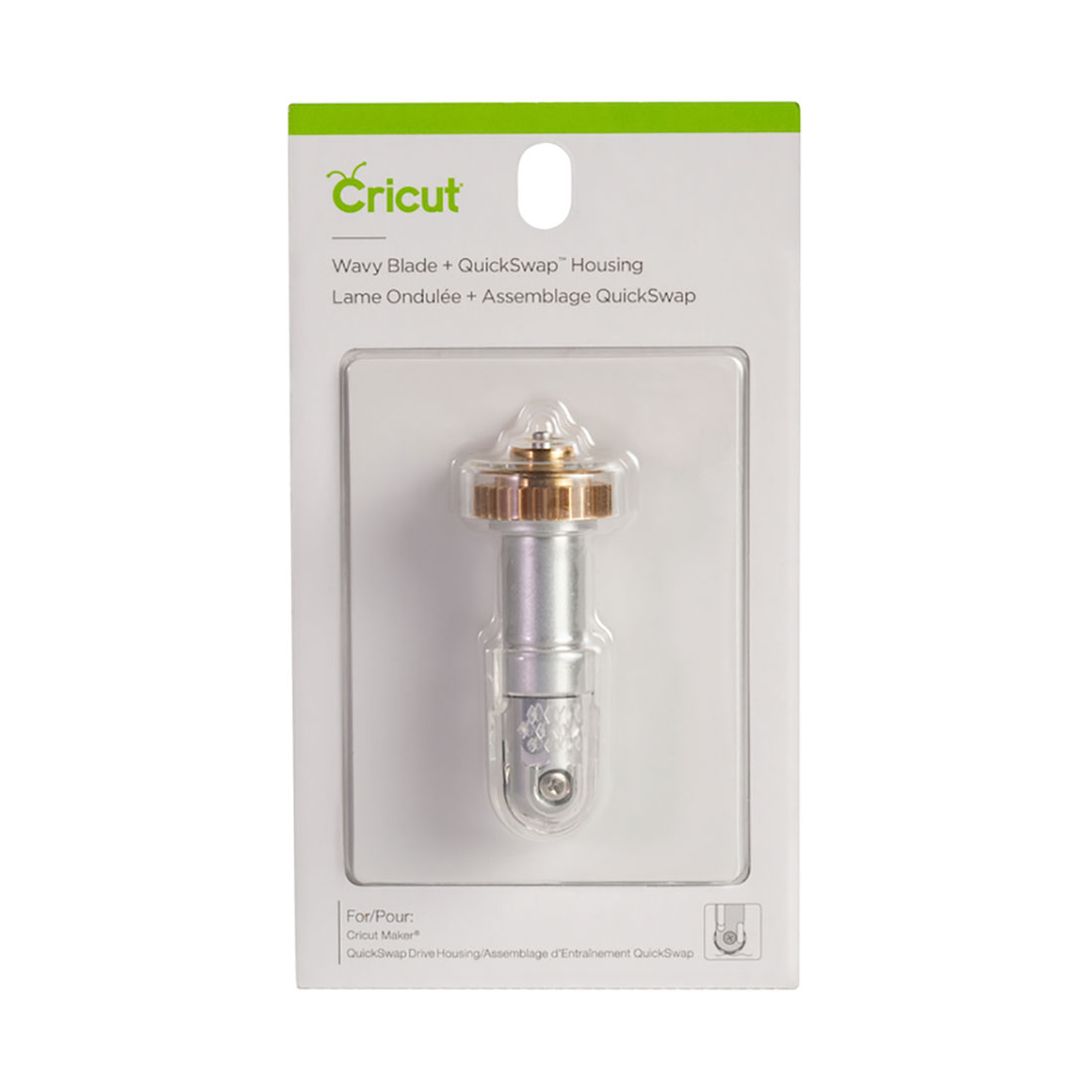 Cricut Wellenblatt und QuickSwap-Gehäuse für einen Cricut Maker.
