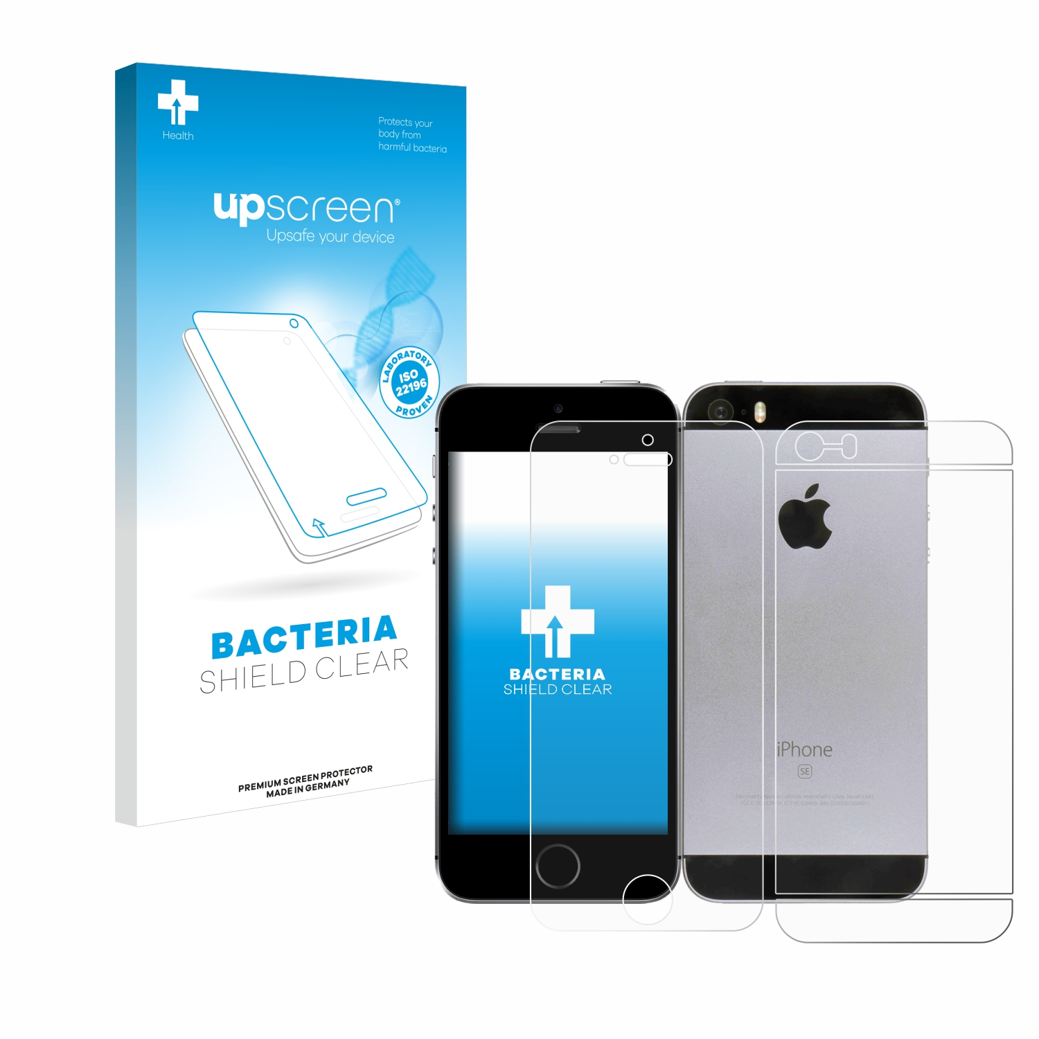 UPSCREEN klare antibakteriell 2016) Schutzfolie(für iPhone Apple SE