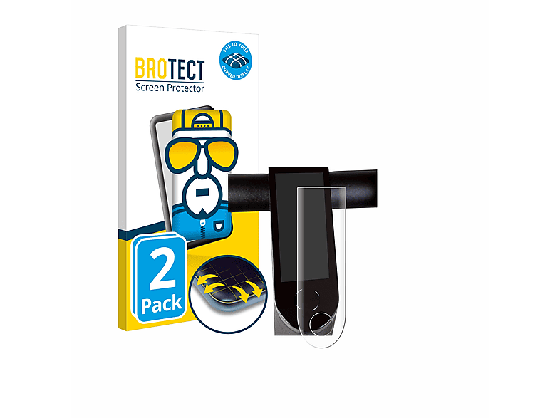 BROTECT 2x Curved PRO) Epowerfun Schutzfolie(für 3D ePF-1 Full-Cover Flex