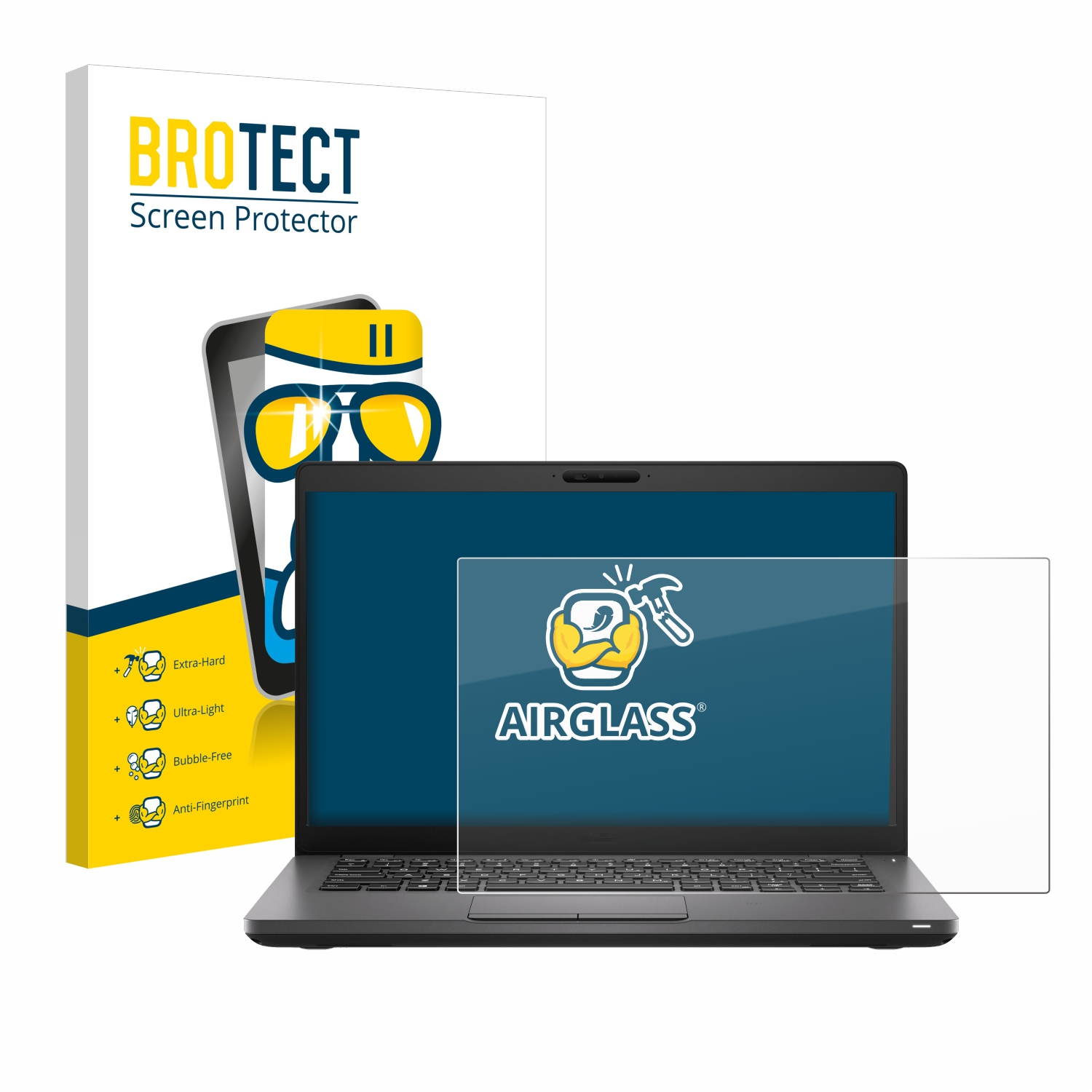 BROTECT Airglass klare Schutzfolie(für Latitude 5401-766J8) Dell