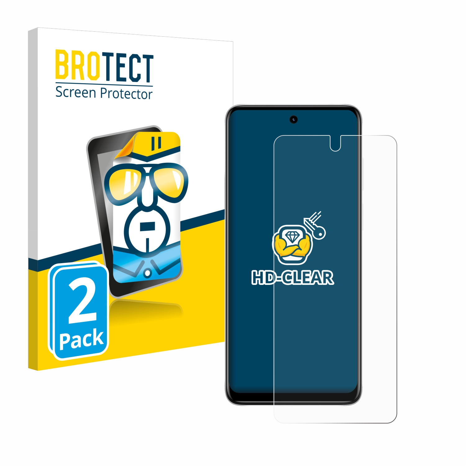 BROTECT 2x klare Schutzfolie(für Motorola E32) Moto