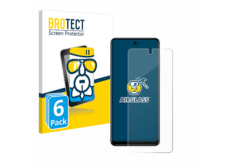 BROTECT 6x Airglass klare Schutzfolie(für E32) Moto Motorola