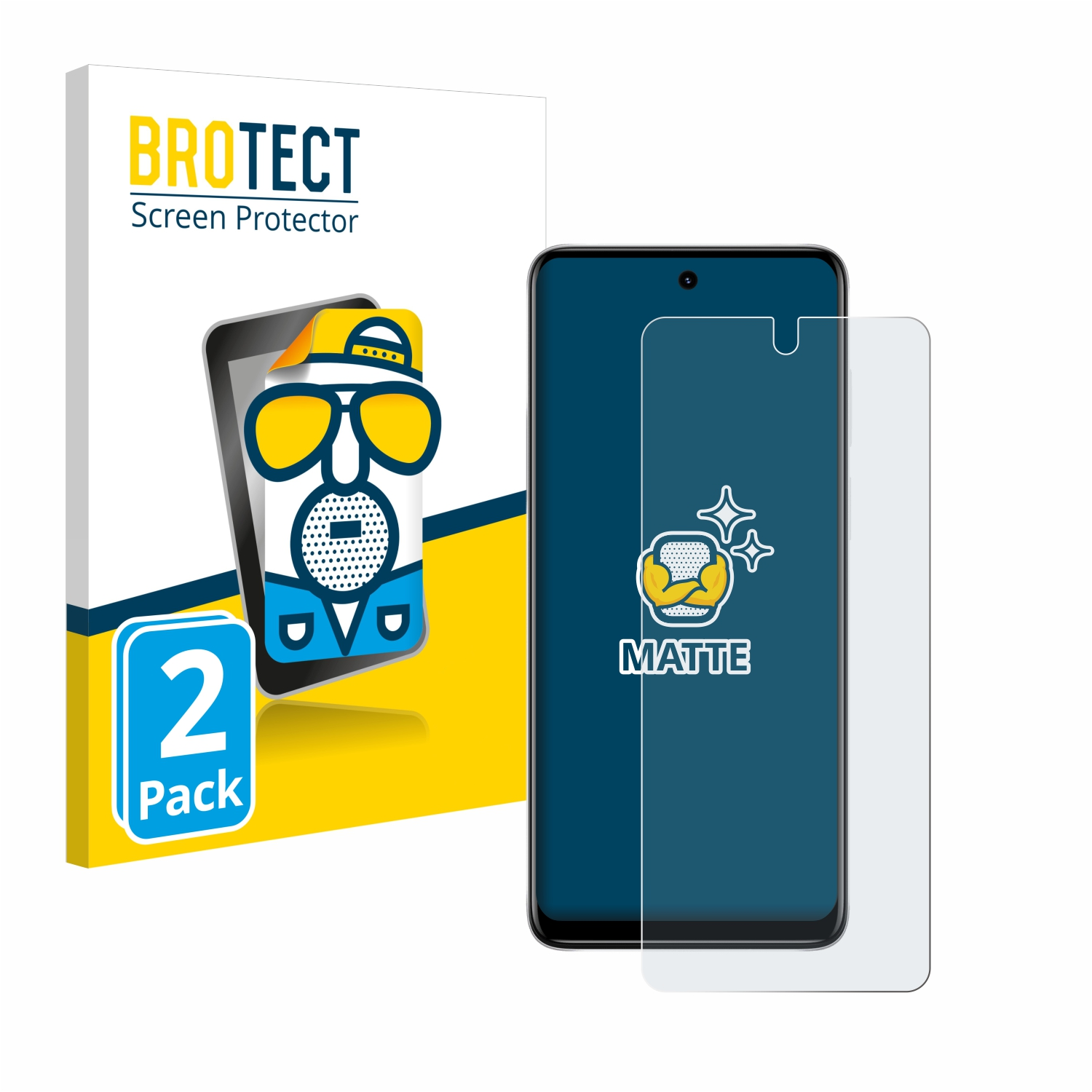 BROTECT 2x matte Schutzfolie(für Motorola E32) Moto