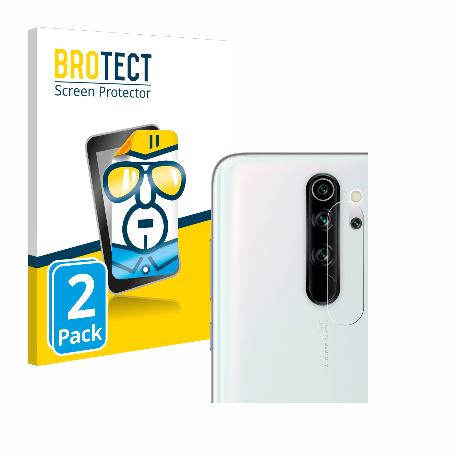 8 klare Note Pro) Redmi BROTECT Xiaomi 2x Schutzfolie(für