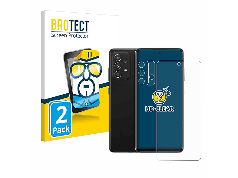 BROTECT A52) 2x Samsung klare Galaxy Schutzfolie(für