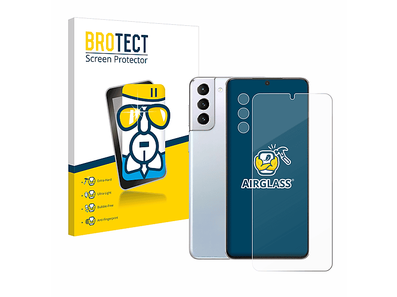 BROTECT Airglass klare Schutzfolie(für Samsung Galaxy S21 Plus 5G)
