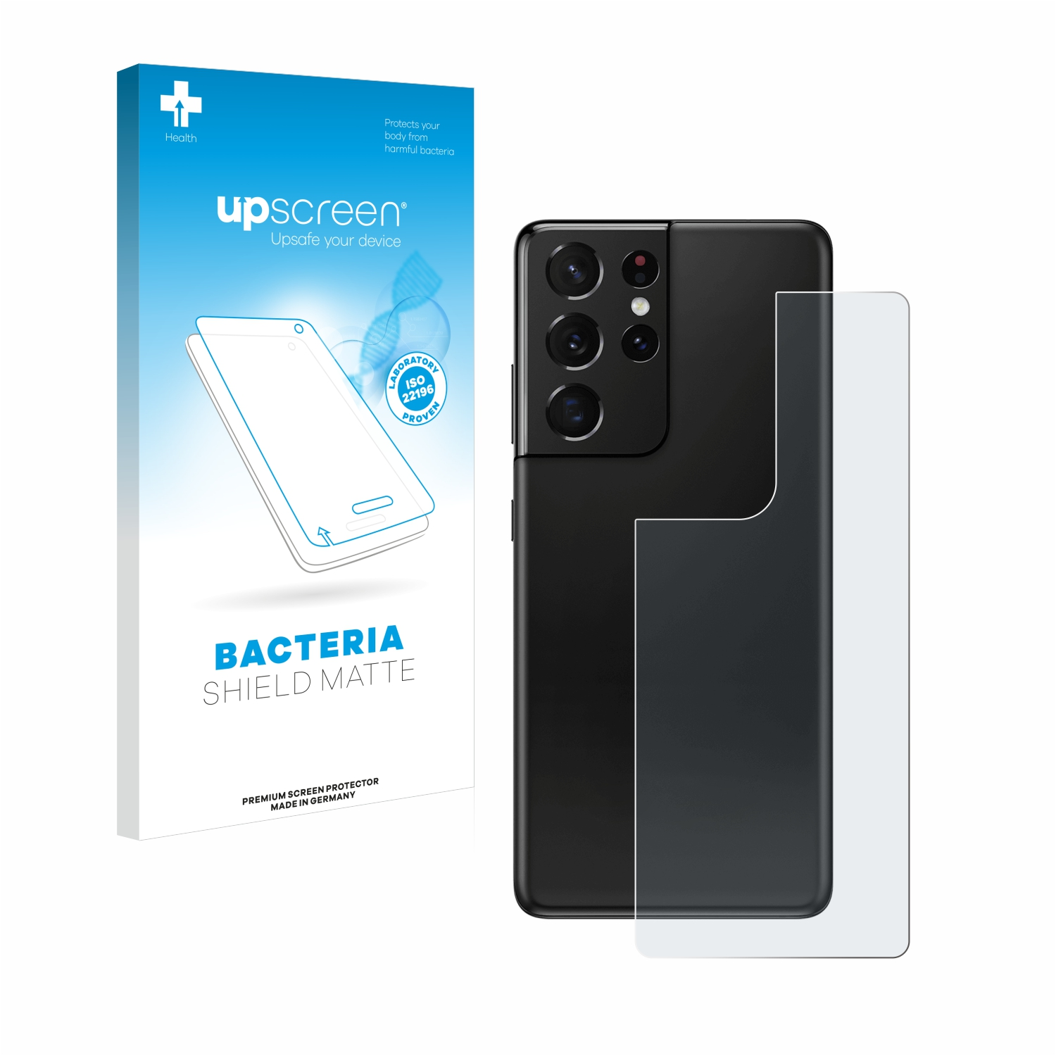 UPSCREEN antibakteriell entspiegelt matte 5G) Schutzfolie(für Ultra Samsung Galaxy S21