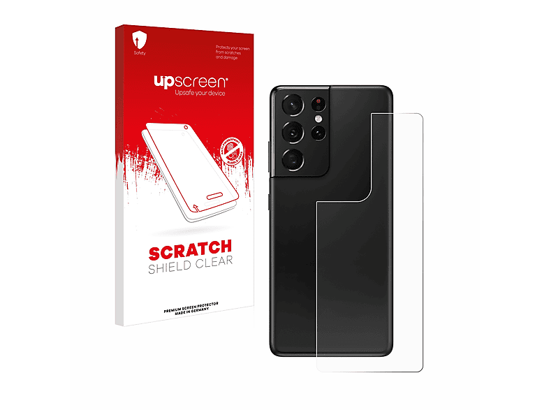 UPSCREEN Kratzschutz S21 5G) klare Schutzfolie(für Ultra Samsung Galaxy