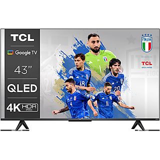 TV QLED 42.99" - TCL TCL C63 Series 43C631 Televisor 109,2 cm (43") 4K Ultra HD Smart TV Wifi Titanio, UHD 4K, Smart TV, DVB-T2 (H.265), Titanio