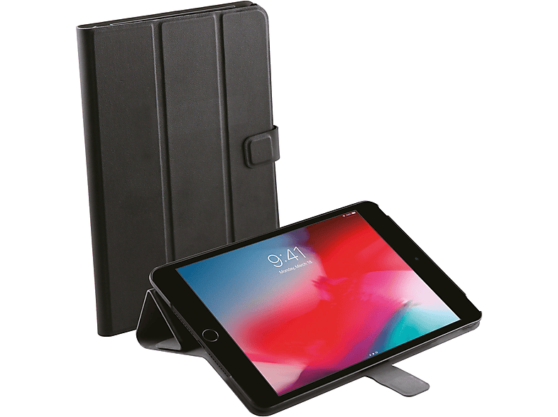 VIVANCO 60623 Tablet Hülle Full Cover für Apple Synthetikleder, Schwarz