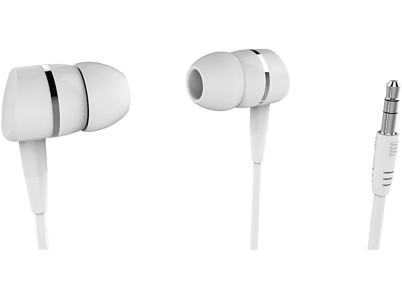 VIVANCO 38902, In-ear In-Ear-Kopfhörer Weiß | In-Ear-Kopfhörer