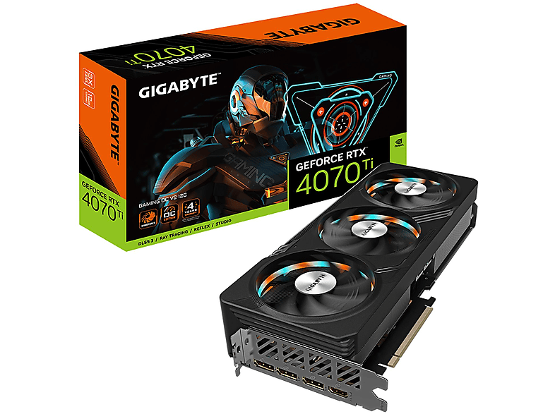 GIGABYTE GeForce RTX­­ 4070 Ti OC GAMING Grafikkarte) 12G (NVIDIA, V2