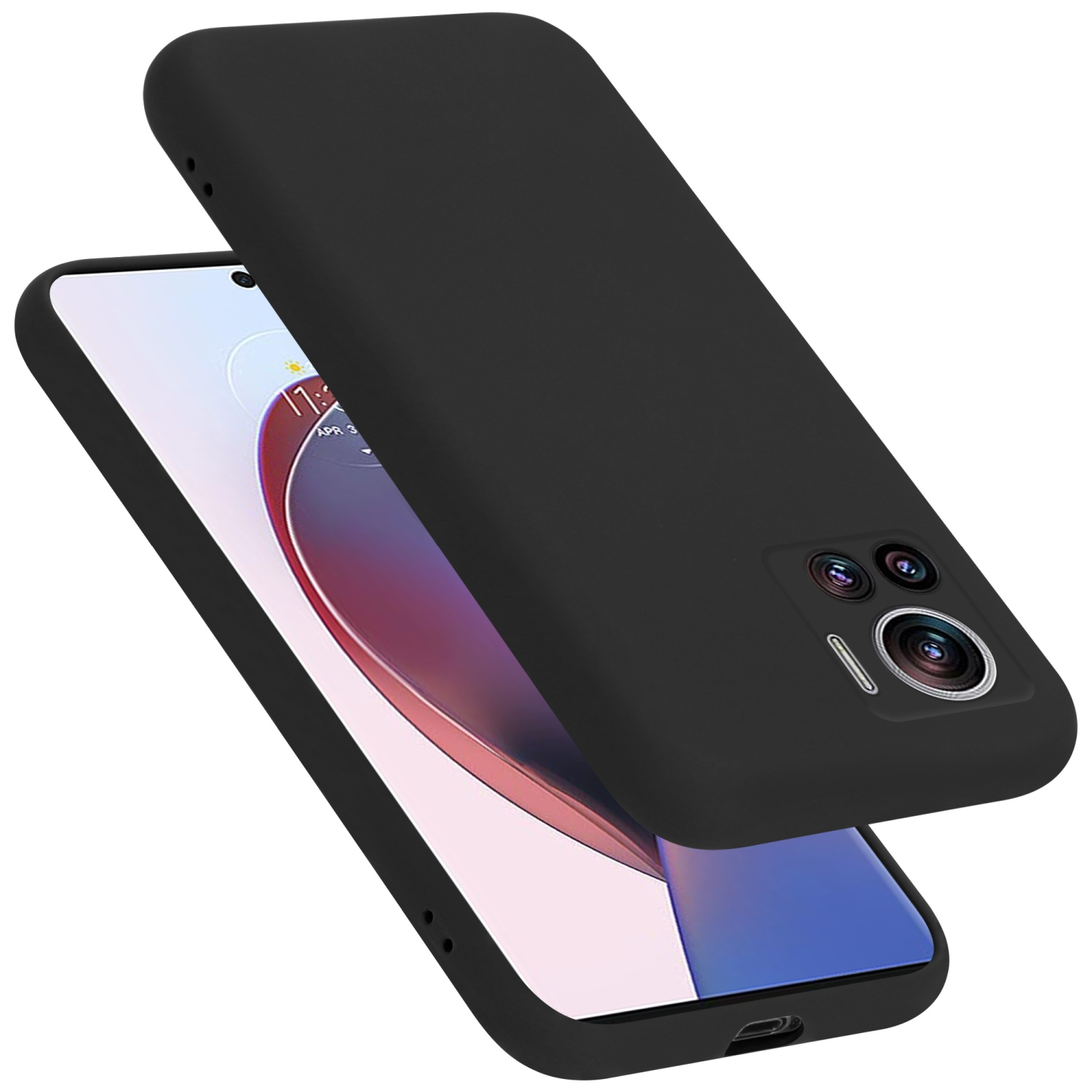 Per Motorola Edge 50 Ultra Skin Feel Goffrato Pelle Telefono Case Custodia