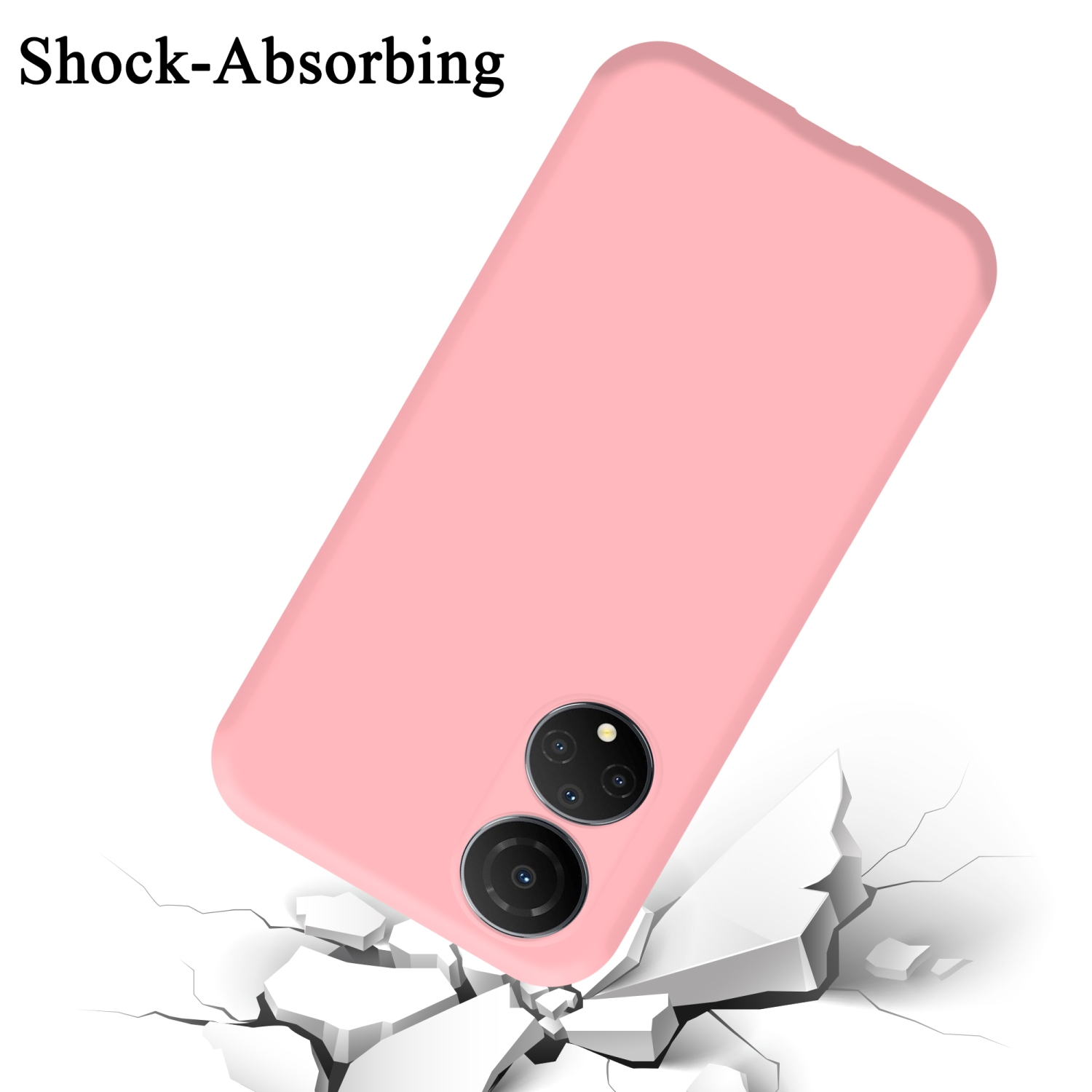 CADORABO Hülle Liquid LIQUID Silicone Backcover, X7, Style, Honor, im PINK Case