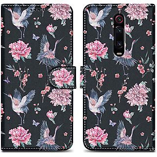 Funda para móvil - CADORABO Funda protectora, Compatible con Xiaomi Mi 9T / Mi 9T PRO / RedMi K20 / RedMi K20 PRO, Grúa & Flores No. 9