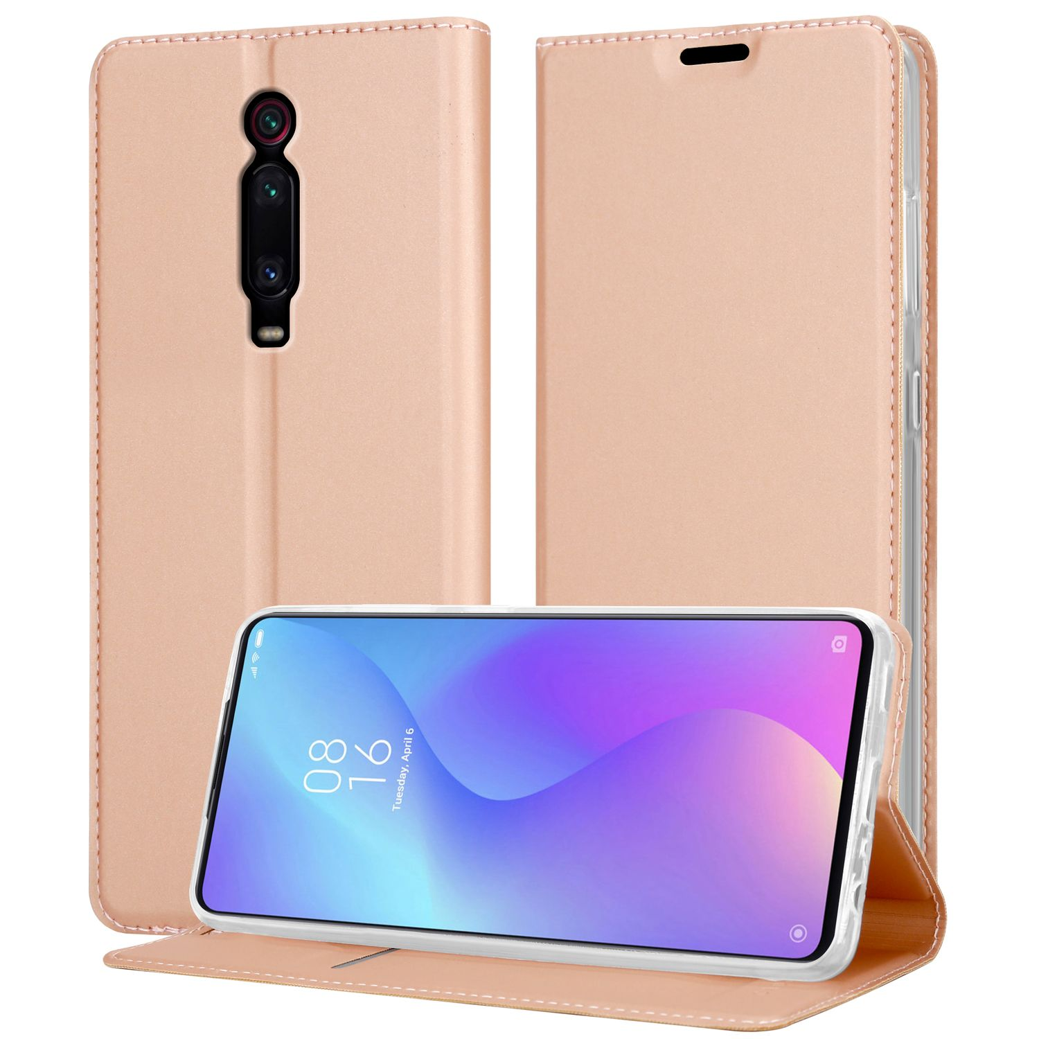 RedMi Mi Mi Book PRO, 9T / K20 9T Bookcover, Style, / / PRO Classy Handyhülle CLASSY ROSÉ GOLD RedMi CADORABO K20 Xiaomi,