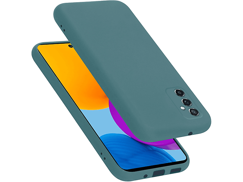 CADORABO Hülle im Liquid Silicone Case Style, Backcover, Samsung, Galaxy M52 5G, LIQUID GRÜN